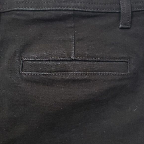 Talbots Denim Womens 10 Black Flared Pants Stretch Jeans Cottagecore Casual - Picture 5 of 10